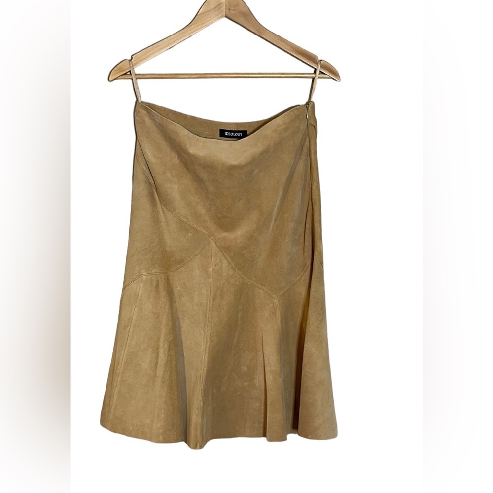 High-rise Genuine Suede Mindi Skirt Size 4